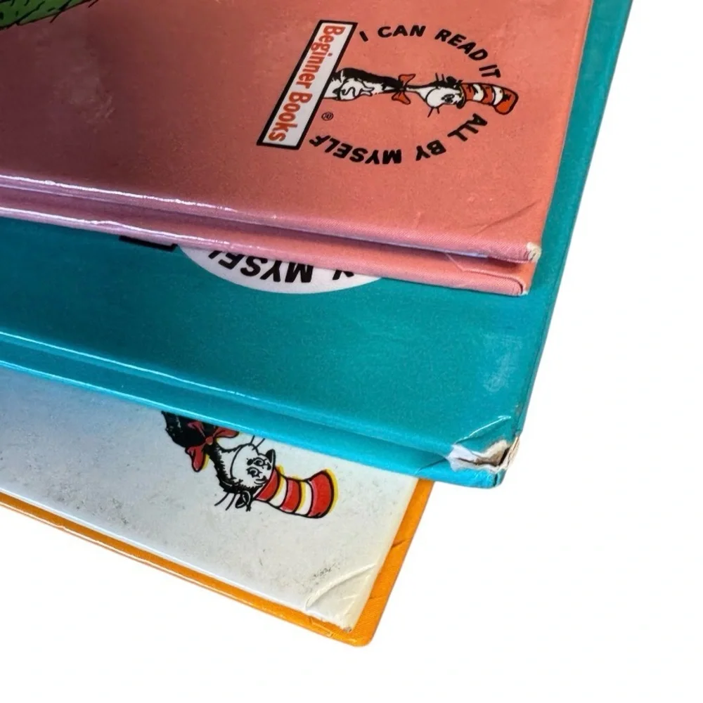 3 Dr. Seuss Books hardback